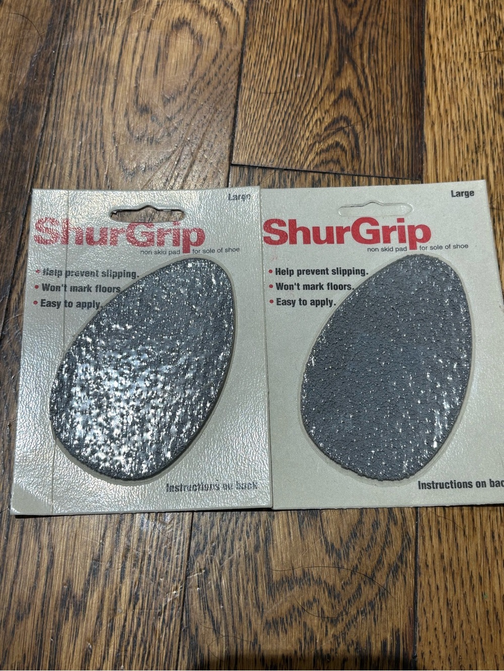 Non-Skid Shoe Sole Pads - Gray (Large)